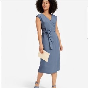 Everlane Japanese GoWeave wrap dress